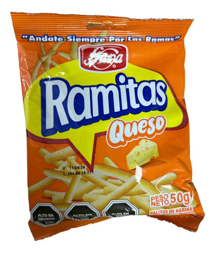 Ramitas Sabor A Queso 50gr Pack 2 Unidades