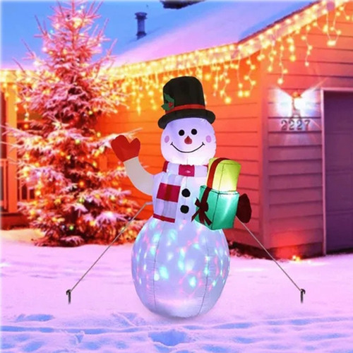 Inflatable Snow Monkey Christmas Dolls With Led Light Ninos
