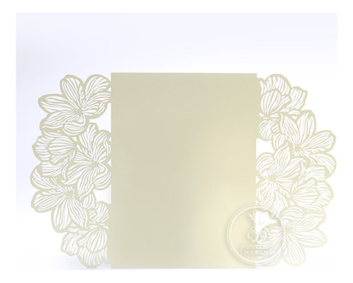 30 Invitaciones Sobres Corte Laser Orquideas Gf-111 Mate