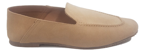 Mocasin De Cuero Gamuza Fina De Mujer Zfe316