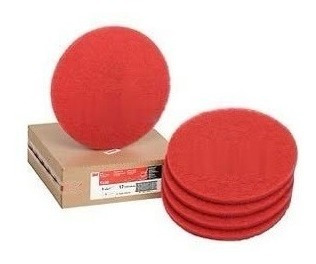 Discos Fibras Rojos Para Pulidora De Pisos De 17 Pulgadas 5 Piezas Compatible Con Restregadoras Fregadoras De Pisos