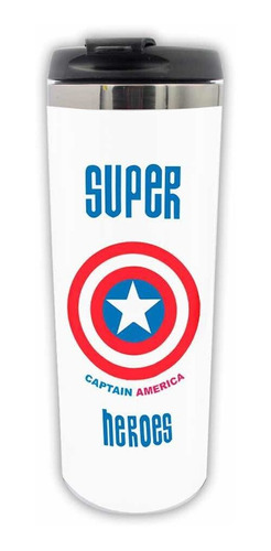 Súper Héroes Termo De El Capitán America