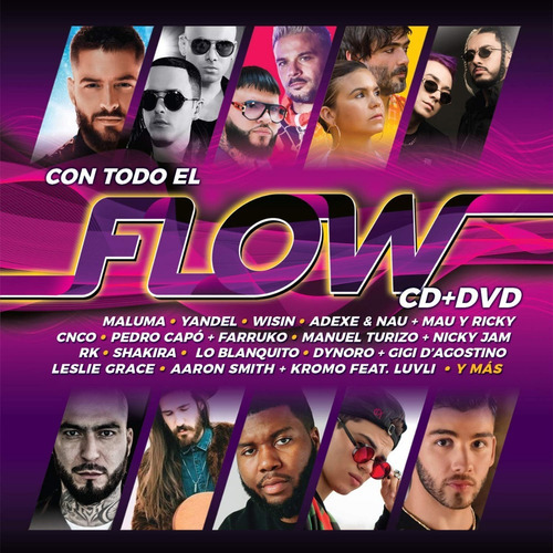 Con Todo El Flow - Maluma Sebastian Yatra - Disco Cd + Dvd