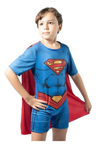 Fantasia Luxo Superman Infantil Original - Qualidade - Festa