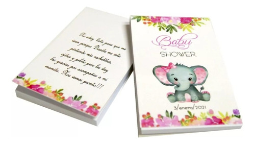 40 Libretita Recuerdos Personalizados Baby Shower