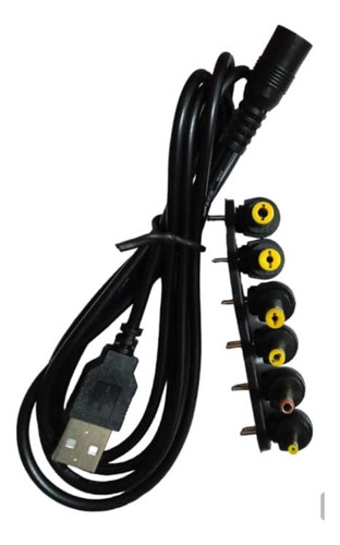 Cable Usb Universal Dc 6 Plug Jack De 1.8 Metros Techman