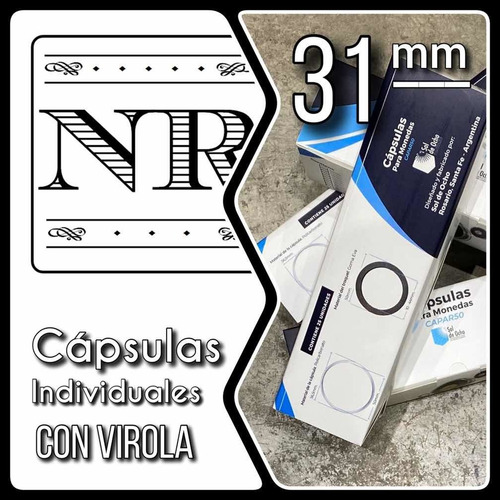 Imagen 1 de 9 de Capsula Para Moneda - Sol De Ocho - Diámetro 31 Mm
