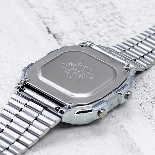 Relógio Masculino Casio Retro A178wa-1adf Prata + Nf