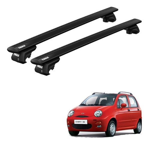 Rack Bagageiro Thule Evo Chery Qq Hatch 2011 Á 2015