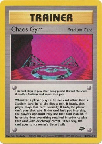 Chaos Gym 102/132 Raro Pokemon Tcg