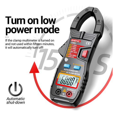 Aneng Cm81 Pinza Smart Ac 6000 Contêos 600a Volt
