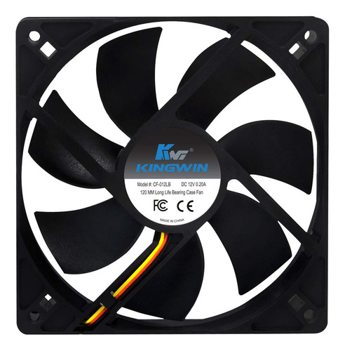 Ventilador Silencioso Kingwin De 120 Mm Para Carcasas De Com