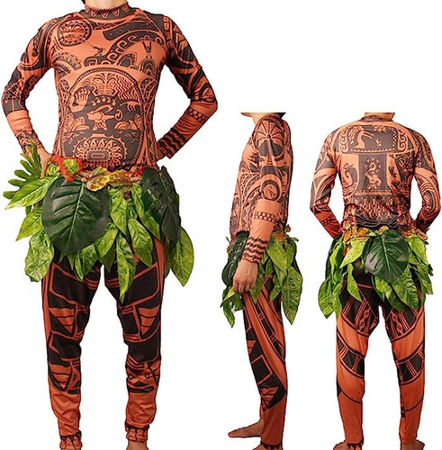 Feeaa Maui Tattoo T Shirt/pants Halloween Adult Mens Cosplay