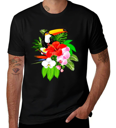 Playera Toucan Y Jungle Playera Gráfica Playera Diverti