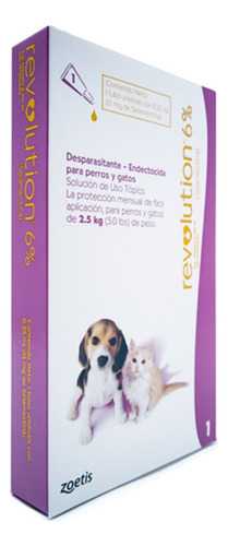 Revolution 6% Desparasitante Perro-gato 2,5 Kg | 1 X 0.25 Ml