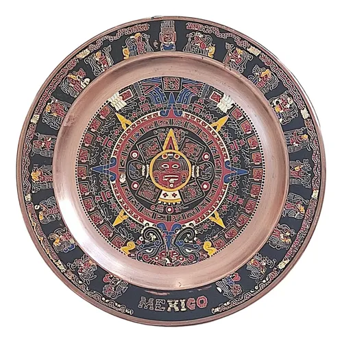 🍽️PLATO DECORATIVO DE COLGAR AZTECA