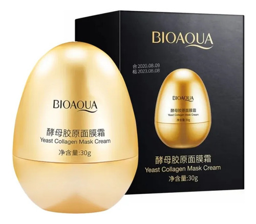 Crema facial hidratante para flacidez con levadura de colágeno Bioaqua