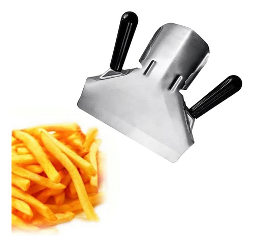 2 Unidades De Chip De Aço Inoxidável Para Comida Batata