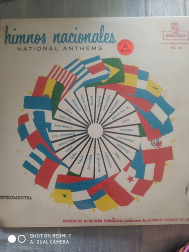 Himnos Nacionales En Disco De Vinilo