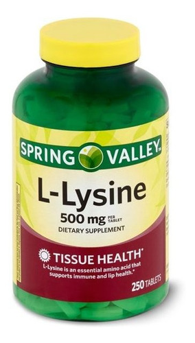 Spring Valley L-lysine 500mg 250 Tabletas 