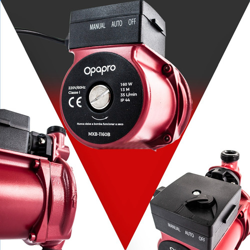 Bomba Pressurizadora De Água Mxb-1160b 160w 35l/min 220v