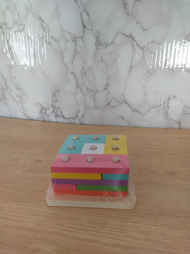 Encastre Cubo Formas Con Piezas Color Pastel Mt08895 Color Colores Pastel