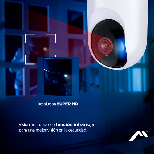 Cámara Wi-fi Robótica Mitzu Para Smartphone 360º Msc-2008
