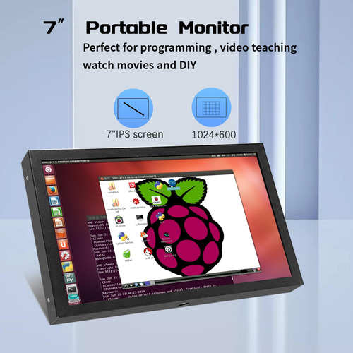 Jnityopt Hd Monitor De 7 Pulgadas Pantalla Hdmi Lcd 1024 * 6