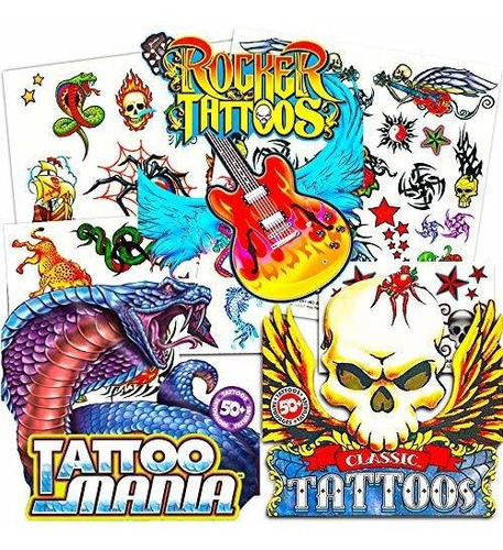 Tatuaje Temporale - Savvi Classic Tattoos Party Pack (3 Full