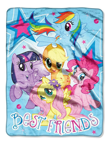 My Little Pony, Manta De Tiro Micro Raschel Best Friend...