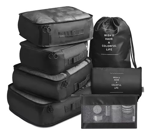 Organizadores De Equipaje Set De Bolsas Para Viaje Kit X7