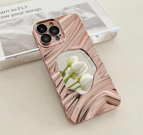 Funda Tpu Premium Cromado Con Espejo Para iPhone 14 Pro