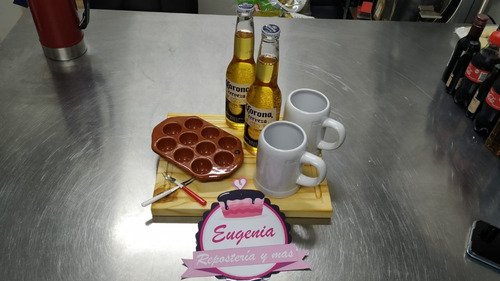 Imagen 9 de 10 de Picada A Domicilio Con Cerveza Corona + Tabla Regalo - (p/2)