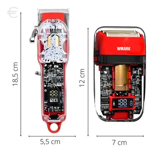 Máquina De Corte Profissional E Shaver Wmark Acabamento