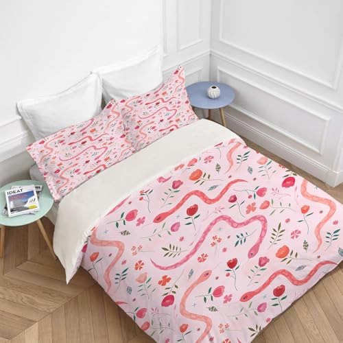 Juego De Ropa De Cama De Serpiente, Funda De Edredón
