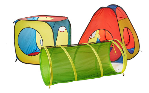 Utex 8 En 1 Pop Up Children Tent Tent House Con 4 Túnel, 4 Y