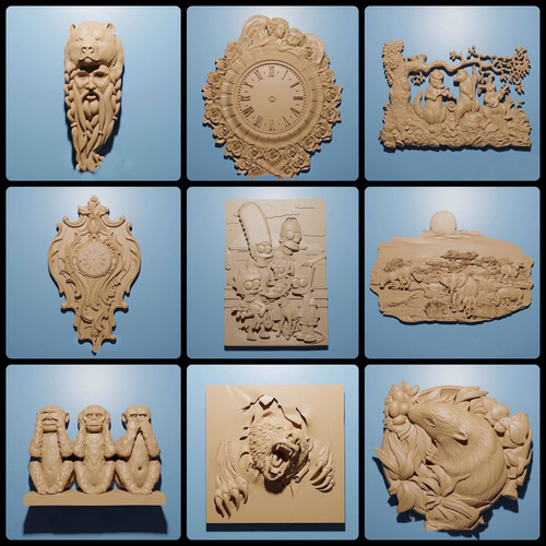 Archivo Digital 3d Pack Diseños Stl Router Cnc #02 Z006