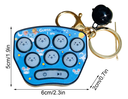 Llavero L Game Fidget Toy Hamster Memory Game Backpad 8893