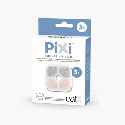 Filtro Triple Acción Para Fuente Catit Pixi - Pack 3 Uds