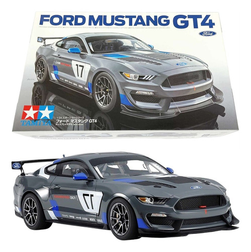 Kit de montaje de maquetas de plástico Tamiya para Ford Mustang Gt4 1/24