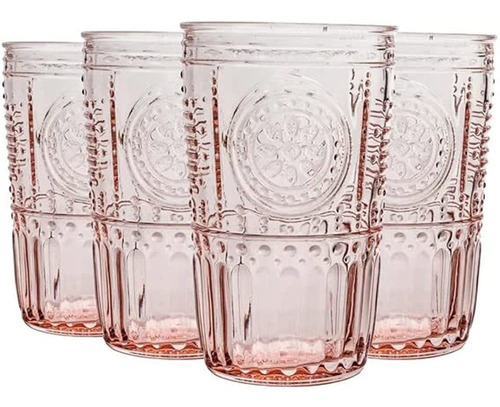 ~? Bormioli Rocco Romantic Set De 4 Cooler Vasos, 16 Oz. Vid