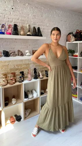 Vestido ancho largo hotsell