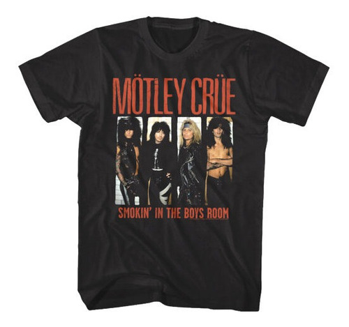 Playera Smokin' In The Boys Room Glam Metal Motley Crue 