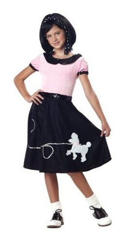 California Costumes 50's Hop With Poodle Skirt Child Costume