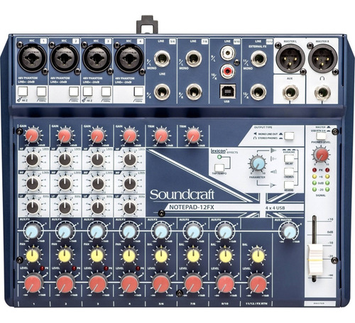 Consola Mixer Analógica Soundcraft Notepad-12fx 12c Cuo