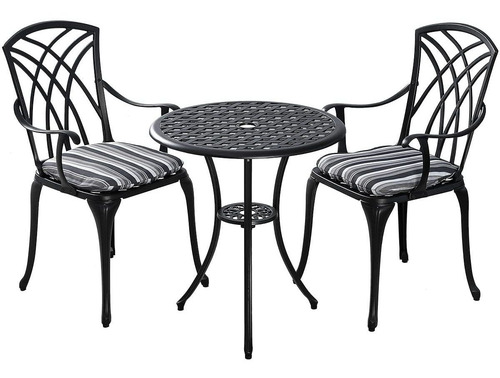 Kinger Home - Juego De Mesa De 3 Piezas Para Patio Y Bistró