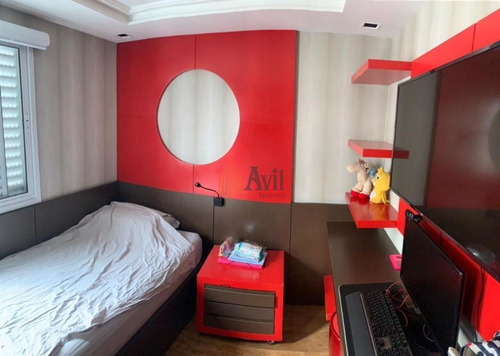 Imagem 13 de 15 de Apartamento Com 3 Dormitórios À Venda, 125 M² Por R$ 1.780.000,00 - Jardim Anália Franco - São Paulo - Av5751