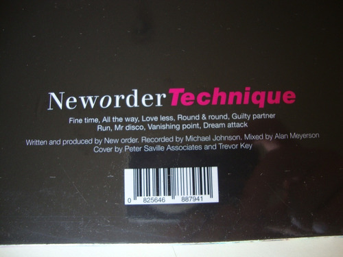 Lp - Vinil - New Order - Technique - Importado, Lacrado