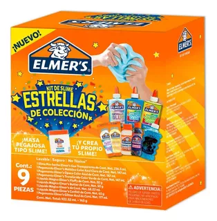 Kit De Slime Elmer's Estrellas De Colección 9 Pz