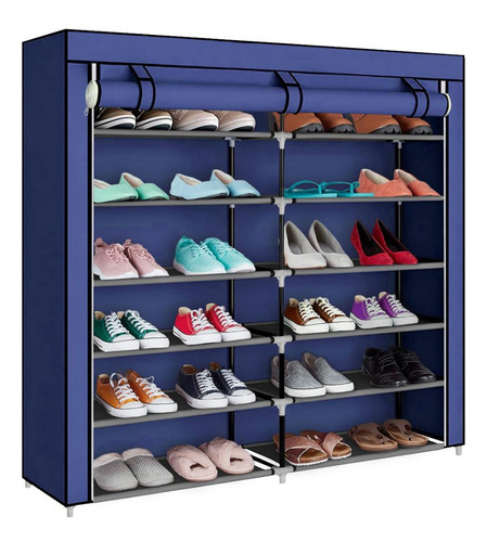 Imagen 1 de 10 de Zapatera Tela Decoteam 6 Pisos Dobles Calidad Superior Loi